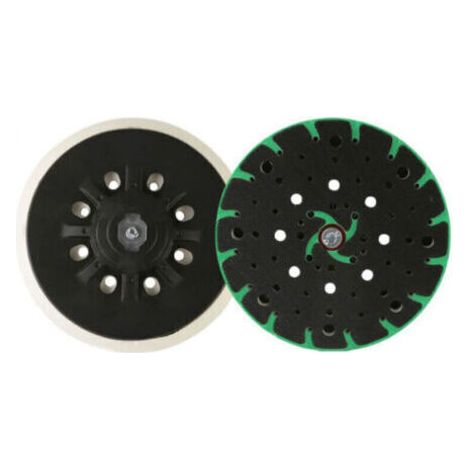 Plateau de ponçage souple 150 mm Filetage M8 Compatible Festool Rotex RO, ETS 150 Structure Flow-Tech pour aspiration poussière (1/4)