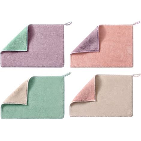 Gant de Toilette Microfibre Coton pour Bebe et Enfant - Gants de Toilette Microfibre Serviette Visage Réutilisable 6 Pièces-003 (1/5)