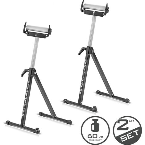 STAHLWERK Tréteau à roulettes, jeu de 2, 60 kg, réglable en hauteur 720 - 1100 mm Tréteau de travail (1/5)