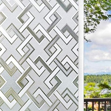 Lámina para ventanas,17,5 x 78,7 pulgadas,lámina para ventanas con diseño de diamante 3D para mayor privacidad,salas de estar y oficinas (1/5)