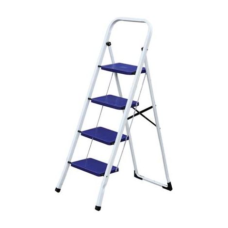 SGABELLO ALADINO DOMUS  ACCIAIO VERNICIATO GRADINI 4 H.MM 900