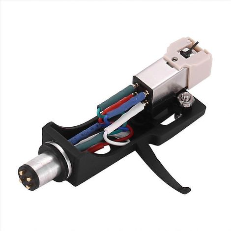 Cellule de lecture avec tête porte-cellule 4 broches, stylet pour platine vinyle LP, contact doré, pièce de rechange compatible tourne-disque, kit 1 pièce (1/5)