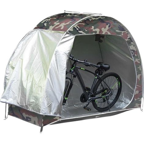 Fahrradlagerzelt, 210D Oxford-Gewebe, 195 x 80 x 163 cm, für 2-3 Fahrräder, werkzeugfreie Montage, 2,08 kg (1/5)