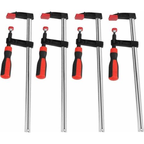 Stück Stangenzwingen, 300-mm-Zwinge, 50-mm-Zwinge, Temperguss-Schraubzwinge, Holzbearbeitungszwinge, Einschraub-F-Zwinge, Holzbearbeitungszwinge, Schnellspannzwinge 50 x 30 (1/5)