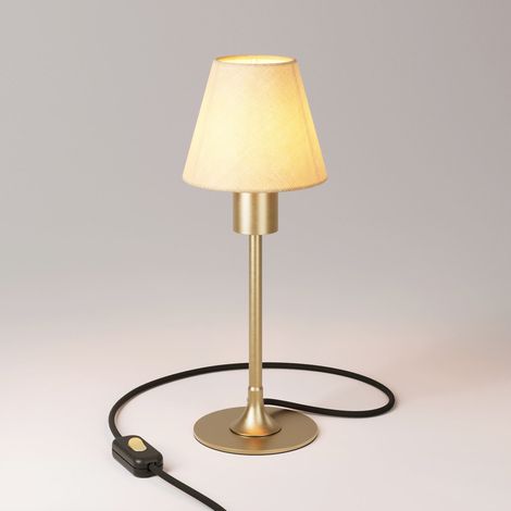 Lampe de table MAG-Y avec base ronde en métal et abat-jour (1/5)