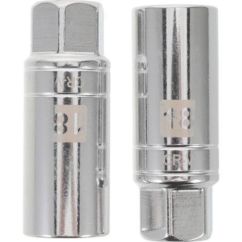 2pièces Clés à Douille Pour Bougies Allumage Douille Magnétique Pivotante Outil De Démontage à Paroi Mince Pour Réparation De Moteurs De Voiture
