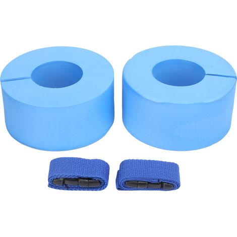 Jeu de 2 manchons EVA natation, anneaux flottants eau chevilles bras avec boucle rapide (1/5)