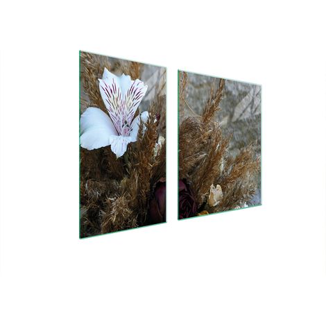 PLATO DE VIDRIO Y TABLA DE CORTAR 100x52 ORQUÍDEA (1/5)