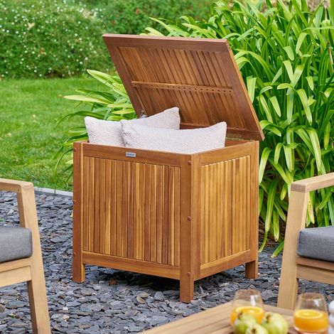 Coffre de rangement 100L beige acacia - Hespéride