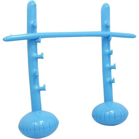Limbo gonflable bleu jeu de fête pour enfants perche réglable pour événements familiaux fêtes d'été au jardin et anniversaires (1/5)