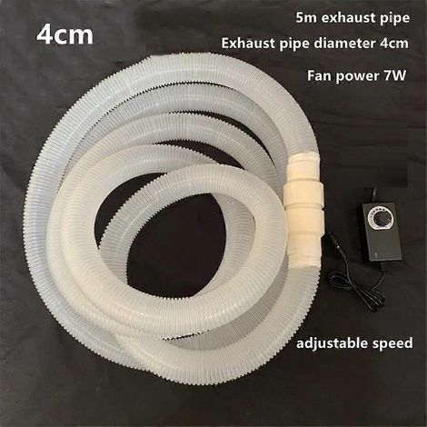 Kleiner Luftabsauger für Küche und Bad, 5 m Abluftrohr, 32 mm US-Stecker, 2/2,5/3,2/4/5 Zoll. (1/5)