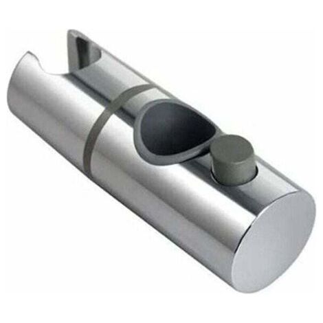 Support de pommeau de douche Support de pommeau de douche réglable à 360 ° pour diamètre 28MM ABS Rail Head Slide Bar Clamp Chrome Plaqué (1/4)