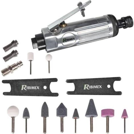 Meuleuse Droite Pneumatique - Accessoires Inclus - Pratique et Efficace - D-Work