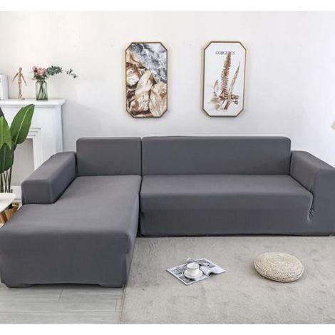 3+2-Sitzer L-förmige Ecksofa-Überzug aus Polyester für Wohnmöbel (1/3)