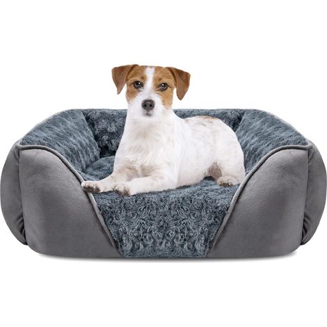 Lit pour Chien Lavable, Antidérapant 63x53x20cm gris