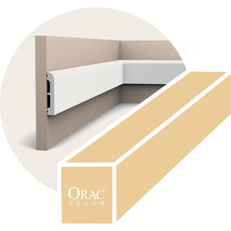 Riel para cuadros multifuncional - Orac Decor - L200xP1,3xH7,5cm - Caja de 16 metros - SX183