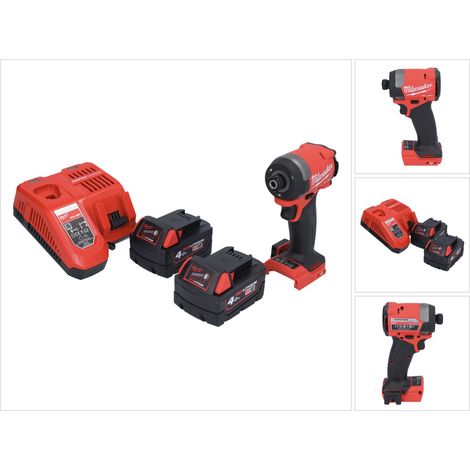 Milwaukee M18 FID3-402 Akku Schlagschrauber 18 V 1/4" 226 Nm Brushless + 2x Akku 4,0 Ah + Ladegerät (1/5)