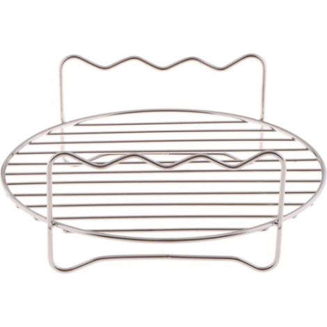 Ensemble de grilles pour friteuse à air chaud, support en acier double couche (1/5)