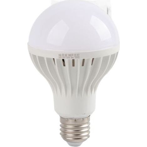 Ampoule LED E27 220V à détection sonore et lumineuse, éclairage automatique jour/nuit, capteur de bruit pour veilleuse, allumage/extinction automatique. (1/5)