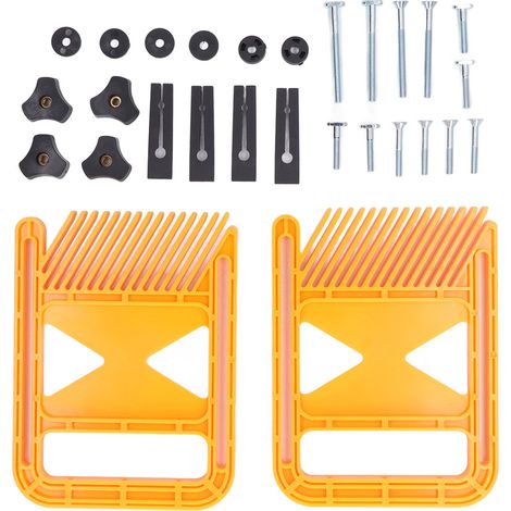 Bandeau à plumes en plastique allongé, protection sécurisée pour scie à table et menuiserie (1/5)