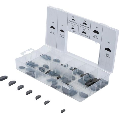 Coffret de 80 clavettes en 8 dimensions (1/4)