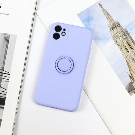 Funda Beline Silicone Ring para iPhone 12 Pro Max, color azul océano (1/3)