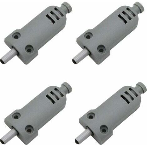 Lot de 4 amortisseurs de porte de meuble en plastique Touch Latch fermeture buffer pour portes d'armoire Case Drawer Charnière Push to Open System, anticollision, amortissement des chocs (1/4)
