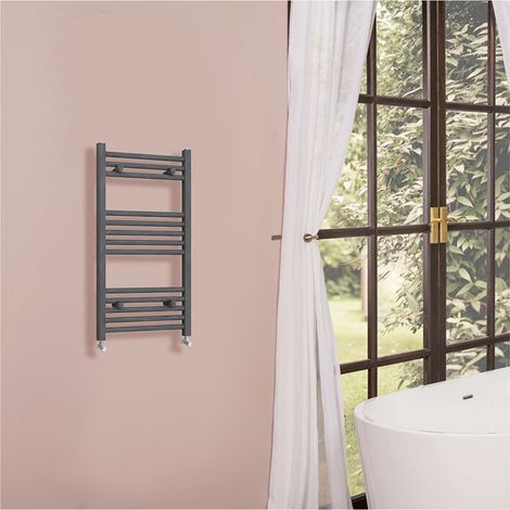 OCEAN Termoarredo Scaldasalviette Bagno 800x600mm 343W Radiatore ad Acqua Calda Non Elettrico Antracite (1/5)