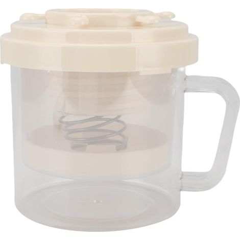 Passoire à yaourt grec en acier inoxydable, kit complet avec filtre fin et base silicone, pour fromage frais labneh kéfir cuisine maison, léger compact pour camping dortoir (1/5)