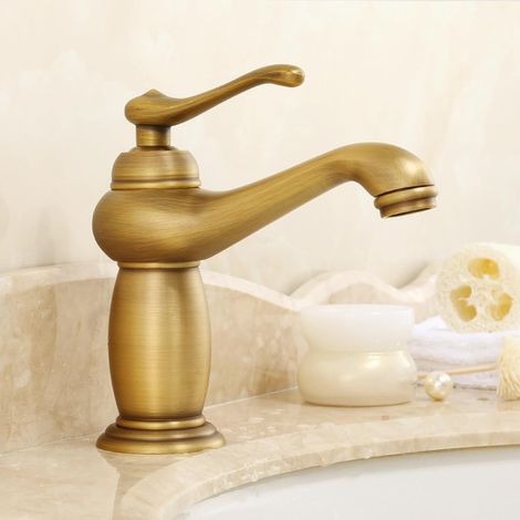 Badezimmerarmaturen, Retro-Armaturen, Waschbecken, Einhebelmischer, Warm- und Kaltwasserarmaturen, Waschbecken (1/4)