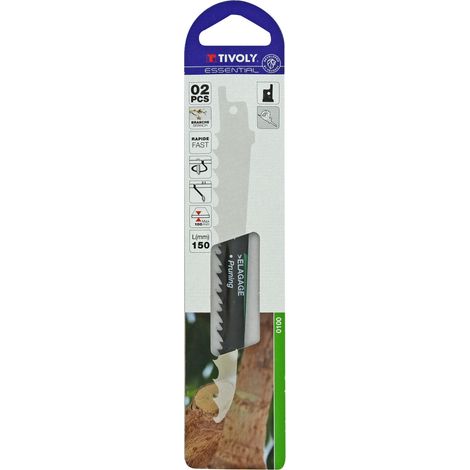 Tivoly - Confezione da 6 lame Sabre, speciali per Potatura, Legno Verde, attacco universale, L230mm (1/2)