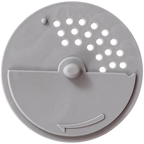 Copertura universale riutilizzabile per scarico anti-intasamento, filtro di scarico resistente per lavandino, bagno, casa, dormitorio, hotel, grigio (1/5)