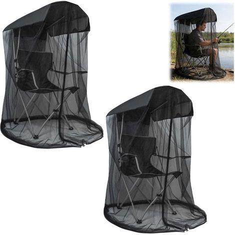Hochwertige Moskitonetze (2er-Pack), extra langes, feines Netzgewebe für Camping. (1/5)