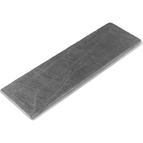 Margelle de piscine Ardoise Noire Vieillie 100x30x3 cm Bord Droit (à l'unité) - RO'MA NATURE (1/4)
