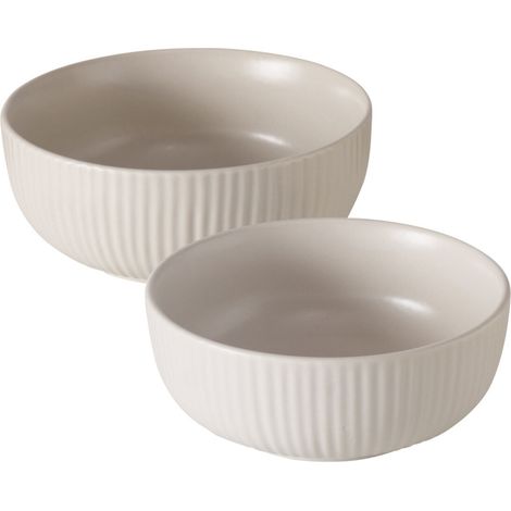 Bols en céramique ENSA, 2 pièces. Ø 18,5-22 cm