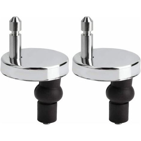 Lot de fixation abattant wc universels pour abattant de WC-Compatible avec la plupart des sièges de WC standards avec système d'abaissement automatique-Facile à installer (1/5)
