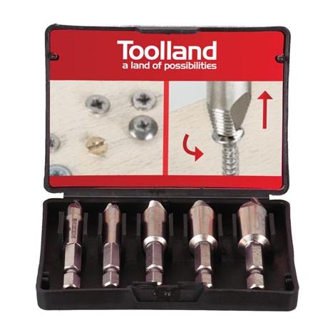 SET DI PUNTE PER RIMOZIONE VITI DANNEGGIATE - 5 pz (1/5)