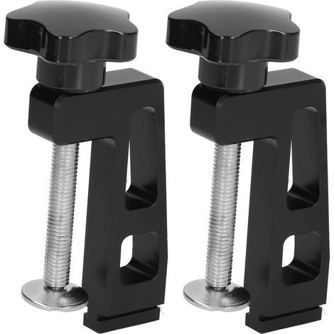 2 Pièces Serre-joint pour Bois Type T 45 et 75, Rail en Alliage d'Aluminium avec Clip de Fixation (1/5)