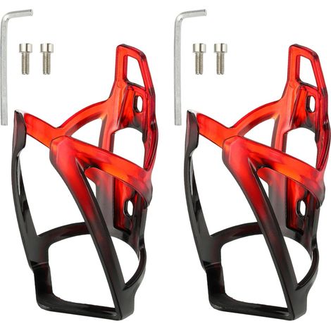 Lot de 2 porte-bidons pour vélo, résistants et faciles à monter, adaptés aux vélos de route et aux VTT, vis incluses.