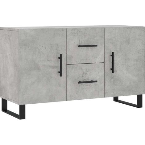 Maison Exclusive - Credenza Grigio Cemento 100x36x60 cm in Legno Multistrato (1/5)