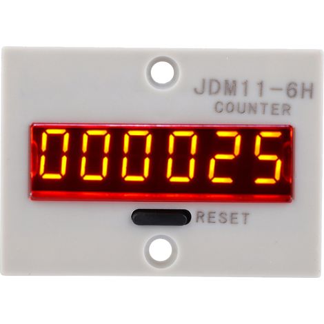 6-stelliger digitaler Stromzähler mit LED-Anzeige, integriertem Relais und 24-V-AC/DC-Netzteil
