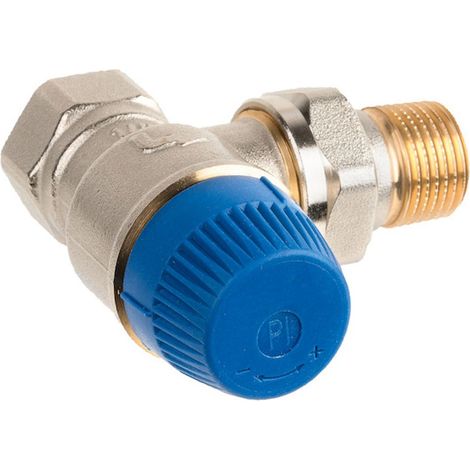 Resideo Valvola termostatica Kombi-TRV ottone nichelato, Angolare, DN10, V2100EPI10