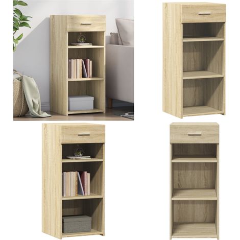Sideboard Sonoma-Eiche 40x42,5x93 cm Holzwerkstoff - Schreibtisch - Wohnzimmermöbel - Sideboard - Regal - Holz Sideboard - Home & Living (1/5)