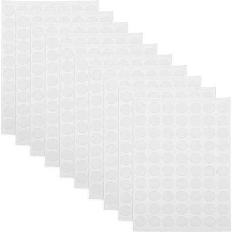 adhésif double face transparent 700 pastilles rondes