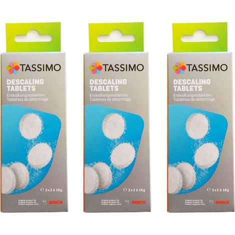3 x Bosch Entkalkungstabletten TCZ6004 - 00311909, Tabletten - ersetzt Reinigungstabletten für Tassimo Kaffeautomaten BSH 00311530