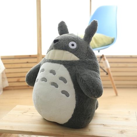 Großer, niedlicher Totoro-Plüschtier, weich und kuschelig, ideal als Dekokissen für Sofa oder Schlafzimmer. Das perfekte Geschenk für Mädchen. (1/5)