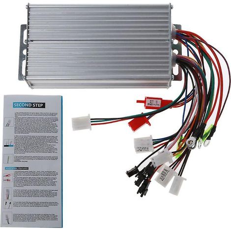 Contrôleur de moteur sans balais à 12 fils, 36-48 V, 500 W, pour vélo électrique, tricycle, vélo électrique et scooter. (1/4)