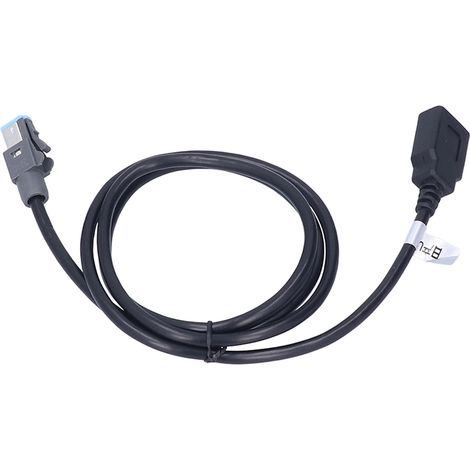 Il s'agit d'un câble adaptateur USB mâle à 4 broches, d'une longueur de 102 cm/40,16 pouces, fabriqué en matériau ABS noir. (1/5)