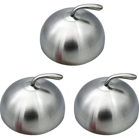 3 piezas de tapa redonda de acero inoxidable de 20 cm para teppanyaki, resistente al aceite, para cocinar en casa. (1/4)