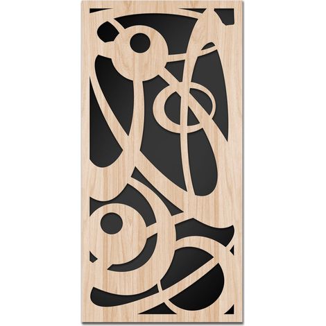 INTERSTELLAR - Quadro arredo LASERCUT composito Legno e PVC - Misura: 50x100 cm (1/4)